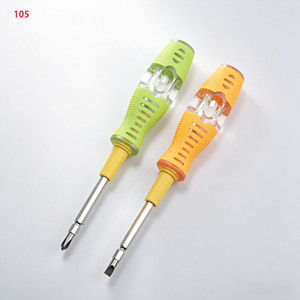 <span class=keywords><strong>Testeur</strong></span> de tension modèle 105, <span class=keywords><strong>tournevis</strong></span> <span class=keywords><strong>testeur</strong></span> de tension double tête double usage, stylo de test double usage à fente et cruciforme - Product Image 1