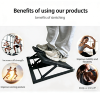 BNcompany Planche d'inclinaison réglable en acier pour étirement des mollets et des chevilles, antidérapante et durable, pour la vente en gros