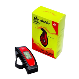 Manomètre numérique de pression des pneus pour voiture, jaune, 11 cm, avec lumière LED, pour gonfleur de pneus de voiture M0760 - Product Image 2