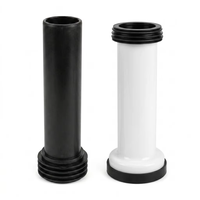 Tuyau d'évacuation blanc de haute qualité en promotion, durable, de 30 cm, droit et allongé, pour réservoir encastré de toilettes suspendues