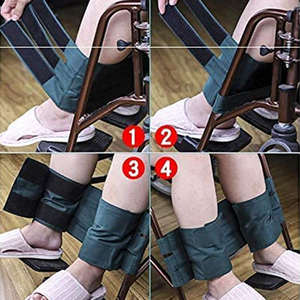 Cinturón de sujeción para piernas de silla de ruedas para pacientes mayores, correas transpirables para sujetar las piernas en la silla de ruedas para pacientes - Product Image 3