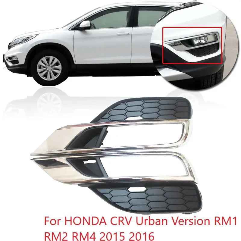 Car Fog light Garnish Fog Lamp Cover Hood / Front Bumper lamp cover For HONDA CRV Urban Version RM1 RM2 RM4 2015 2016