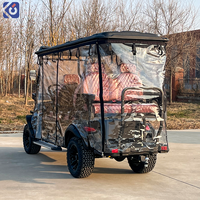 Voitures de golf personnalisées CAMP à 6 places avec batteries au lithium, buggy pas cher pour le tourisme