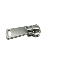Tirette de fermeture éclair en alliage de zinc, curseur autobloquant, sans nickel, peinture personnalisée 3 #   5 #   8 #   Argent brillant de 30 mm pour sacs, bagages, vêtements, chaussures