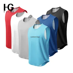 Summer Sports Gym Top Tanks For Men Quick Dry Breathable Fitness Tank Top Men Casual Loose Plus Size Men'S Tank Tops Custom Logo