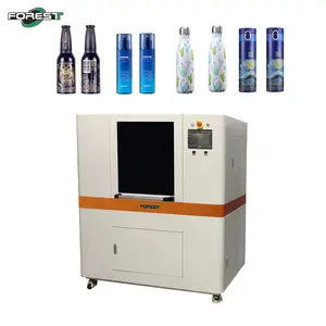 Cylinder Bottle Printing Machine 3D Hd Printing Cylindrical Industrial Inkjet Printer For Cosmetic Bottle Plastic Bottle