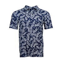 OEM alta calidad 88 poliéster 12 spandex allover Atlético Golf desgaste impreso Jersey Polo de punto Polo para los hombres