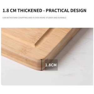 <span class=keywords><strong>Planche</strong></span> <span class=keywords><strong>à</strong></span> <span class=keywords><strong>découper</strong></span> en bambou durable de qualité alimentaire, anti-moisissure et <span class=keywords><strong>antibactérienne</strong></span>, avec logo personnalisé, pour la cuisine - Product Image 6