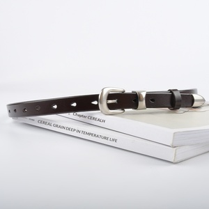 Ceinture décontractée pour femme <span class=keywords><strong>en</strong></span> cuir de vachette véritable de haute qualité avec boucle ardillon <span class=keywords><strong>en</strong></span> alliage, idéale pour pantalons et jeans - Product Image 4