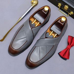 Zapatos de Oficina de Lujo para Hombre, Precio de Fábrica 2025, Estilo Italiano, Hechos a Mano, de Cuero Genuino, Ligeros, Antideslizantes y Transpirables - Product Image 3