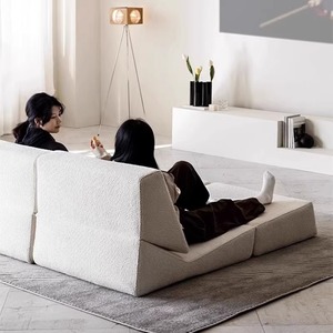 Vacuum Compressed Single <b>Sofa</b> Chair <b>Small</b> Apartment Hotel Fabric Leisure Lazy Armchair For Homestay - Product Image 2