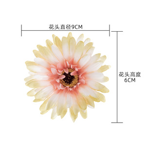 Tête de fleur de gerbera artificielle CallaFloral, réaliste, pour décoration intérieure, bouquet de mariage, plante murale, décoration de bureau - Product Image 4