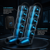 Bottes de massage portables à compression d'air séquentielle pour les jambes, pompe DVT pour la récupération des athlètes, système de soulagement des varices et des gonflements