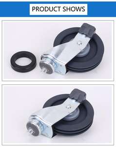 Aufzugs rad 4/5 Zoll Dreirad mit Abdeckung für Super Market Trolley Einkaufs wagen Rad - Product Image 4