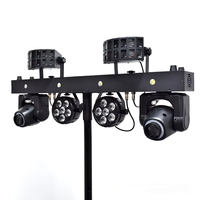 Support de bar mobile avec faisceau laser papillon et motif stroboscopique, tête mobile LED 30W DMX512 AC100-240V IP20 pour soirées KTV