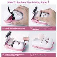 Stiker Printer seluler saku termal portabel Mini Printer foto nirkabel Impresora portatel Con imprimano