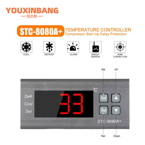 Controlador electrónico de temperatura inteligente STC <span class=keywords><strong>8080A</strong></span> + para refrigerador de almacenamiento en frío, instrumento de temperatura de descongelación - Product Image 4