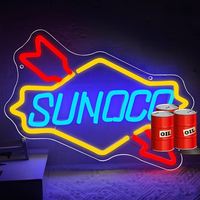 Letrero LED de Neón Retro Americano para Garaje, Decoración de Pared de Neón Personalizada para Pub, Cafetería, Cueva del Hombre