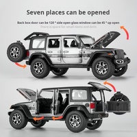 Modelo de Coche Todoterreno a Escala 1:22, de Alta Calidad, con Puertas que se Abren, Amortiguadores, Ventanas, Divertido Regalo para Niños