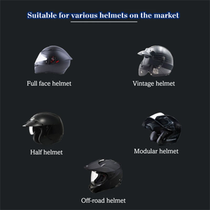 Sistema Intercomunicante per Casco Moto, Auricolari Wireless, Cuffie Intercom Multi-persona con Riduzione del Rumore per Motociclisti - Product Image 5