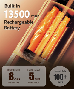 Machine à expresso semi-automatique portable électrique USB en aluminium 6061, OEM, <span class=keywords><strong>24V</strong></span>, pression de pompe 9-10 bars, pour camions et bureaux - Product Image 4