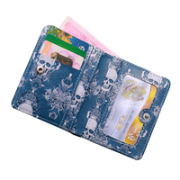 Dompet pria multifungsi kustom, saku kartu retro modis, dompet portabel, dompet pria kulit