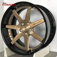 4 Piezas de Llantas Forjadas de Aluminio 5x108, Diseño Cóncavo Profundo de 20 Pulgadas, Acabado Negro Nuevo, Ajuste Universal, 20 mm, 3 Años de Garantía, Personalizadas