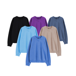 <span class=keywords><strong>Felpa</strong></span> da <span class=keywords><strong>donna</strong></span> Pullover girocollo su misura all'ingrosso senza cappuccio <span class=keywords><strong>felpa</strong></span> da <span class=keywords><strong>donna</strong></span> <span class=keywords><strong>personalizzata</strong></span> - Product Image 1
