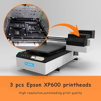 Impresora UV Industrial 6090, Plotter de Cama Plana de 60x90cm con Tecnología de Tinta Blanca XP600