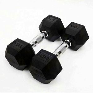 Haltères hexagonaux réglables en fonte noire avec poignées métalliques 5-115 lb – Équipement d'entraînement des bras durable, étanche, unisexe, fabriqué aux États-Unis - Product Image 4