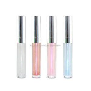 Wholesale 2020 New Fashion 4 Color Waterproof lipstick Cosmetics Pink Blue Holographic Lip Gloss Vendor Lipgloss