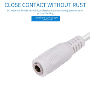 Cable de extensión CC de 5.5x2.1mm, cobre puro, 12V, conector de alimentación CC a adaptador jack, cable de alta corriente con excelente clasificación de corriente. - Product Image 3