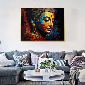 Contemporary <strong>Buddha</strong> <strong>Canvas</strong> Wall Art Print Home Decor Sensory <strong>Canvas</strong> Poster <strong>Paintings</strong> Intriguing <strong>Buddha</strong> Art by Sense <strong>Canvas</strong> - Product Image 6