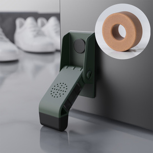 [Hip-Tok] Butée de porte noire compacte et durable Butée de porte magnétique avec montage adhésif facile pour tout type de porte - Product Image 2