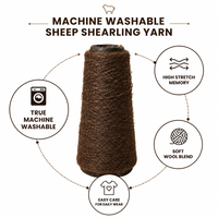 Laine de mouton teinte en chenille acrylique nylon 2/32 Nm, qualité export stable, pour vêtements d'hiver, lavable en machine