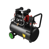 Compresseur d'air portable silencieux à piston sans huile 80L/MIN, 800W, 110V/220V, moteur en cuivre pur de qualité supérieure, utilisation mondiale