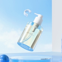 Bouteille de pompe à huile de bain en plastique transparent personnalisée, emballage d'huile de massage pour soins personnels
