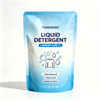 Sachet Doypack Personnalisé Imprimé de Haute Qualité pour Produits Chimiques, Détergent Lessive, Shampoing, Savon Liquide pour les Mains, Recharge avec Bec Verseur