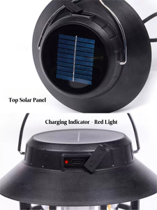 Nueva Lámpara LED <span class=keywords><strong>Solar</strong></span> Portátil para Camping, Multifuncional, Estilo Vintage, de Larga Duración, con Certificación CE - Product Image 3