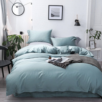 Australie Style 60s égyptien longue agrafe coton ensemble de literie 100% coton 4 pièces 3D imprimé brodé fleur aide au sommeil pour la maison