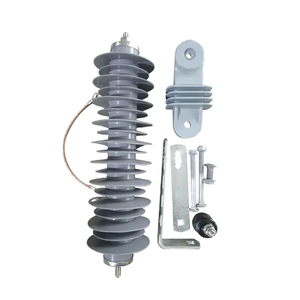<span class=keywords><strong>Parafoudre</strong></span> polymère à oxyde métallique 11 kV, <span class=keywords><strong>parafoudre</strong></span> 33 kV, protection haute tension pour lignes aériennes, prix usine Chine - Product Image 3