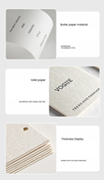 Sanmuxin Logo imprimé personnalisé étiquettes suspendues de luxe étiquettes de logo étiquette volante de vêtements étiquette volante personnalisée unique vêtements