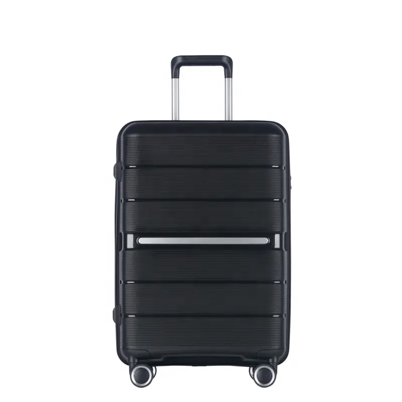 Custom PP Trolley Bag 3 Pcs Luggage Set Spinner 20 24 28 Inch Women PP Multifunction Suitcase