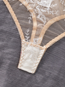 Floral Lace Womens Intimates Lingerie <b>Set</b> <b>Sexy</b> Sheer Mesh Underwire Bra and Thong 2 Piece <b>Set</b> Elegant Ladies <b>Sexy</b> Bra <b>Set</b> - Product Image 6