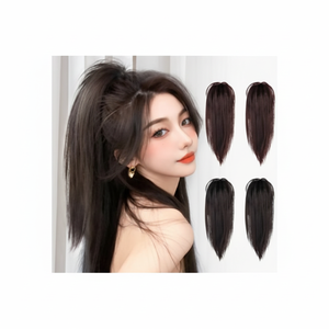 Perruque de cheveux courte Peach Tone 1P avec outil en épingle à cheveux Tincer Volume pour extension de cheveux s'adapte parfaitement - Product Image 1