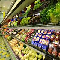 Réfrigérateur avant ouvert de réfrigérateur de supermarché de réfrigérateur commercial d'affichage pour des fruits et légumes