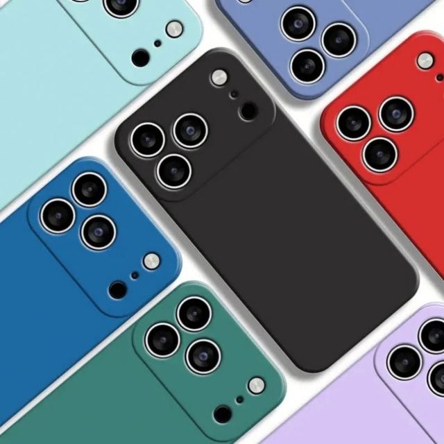 Liquid Silicone Shockproof Protective Bumper Phone Case for iPhone 17 Air 16 15 14 13 12 11 Pro Max Soft Cover