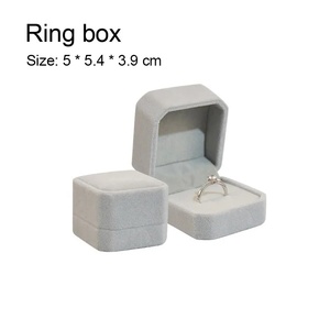 <span class=keywords><strong>Boîte</strong></span> <span class=keywords><strong>à</strong></span> alliances carrée pour fiançailles, mariage, bijoux, <span class=keywords><strong>boîte</strong></span> personnalisée avec logo - Product Image 5