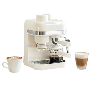 Cafetera Espresso Semiautomática Italiana - Cafetera Doméstica Inteligente de 19 Bares con Molinillo Integrado y Vaporizador de Leche - Product Image 1