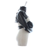 Hogtie Contraintes Camisole de force Jeux pour adultes Veste droite Harnais réglable Corps Bondage Gear Bande Fetish Retaining Gear
